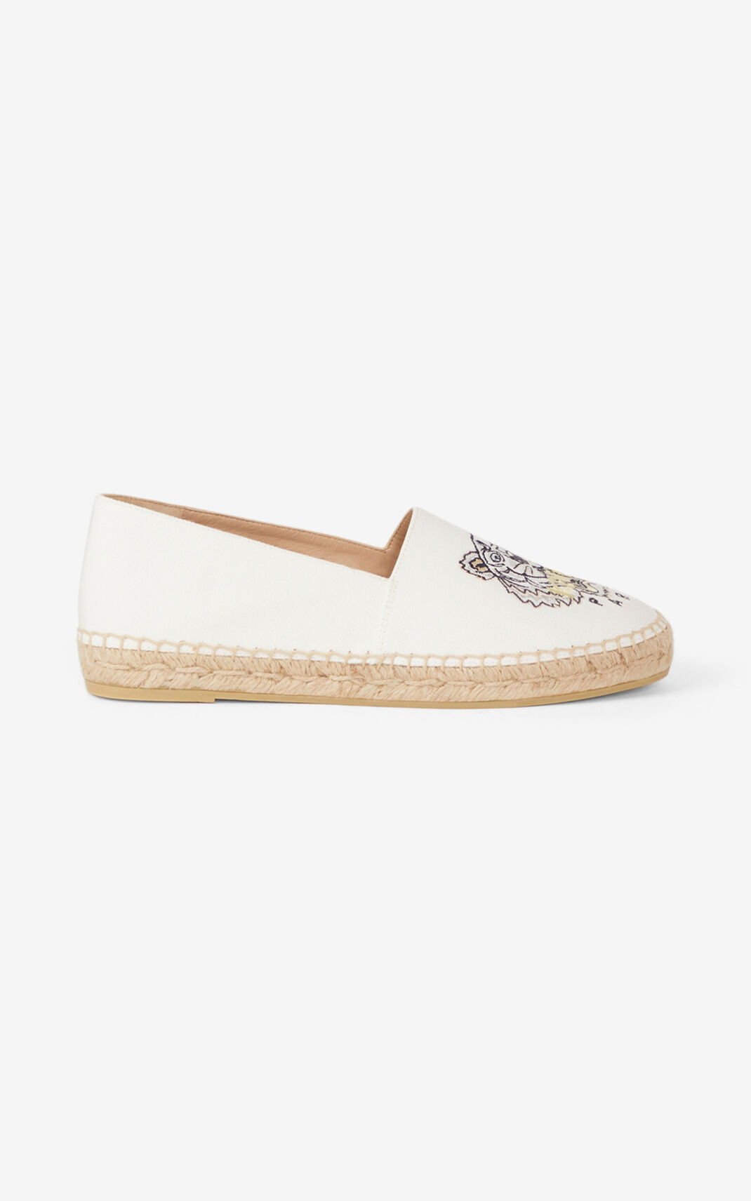 Kenzo Tiger Vászon Espadrilles Női Fehér | ID.903687